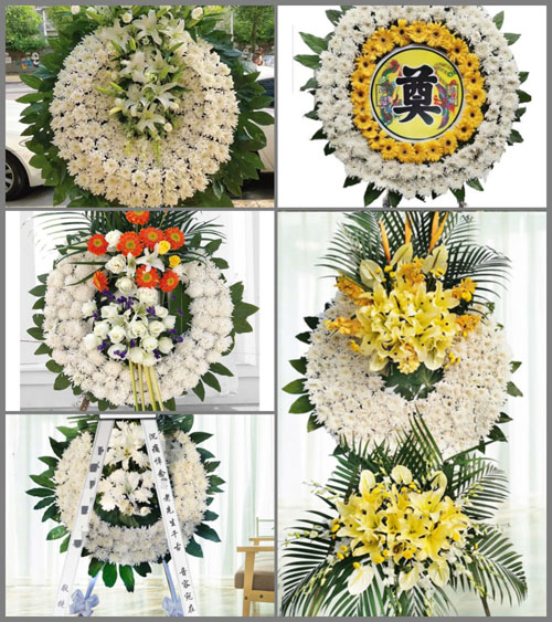 湖北孝感市应城市城中街道长湖社区花圈速递